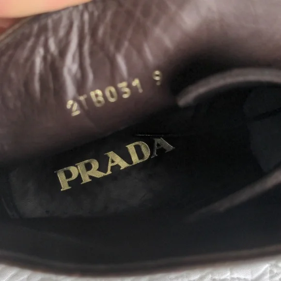 Prada Men's Brown Lace-up Boots